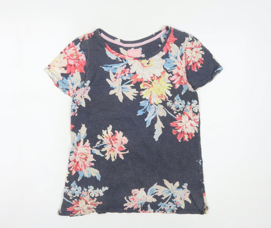 Womens UK Size 8 Joules Multicoloured 100% Cotton T-Shirt