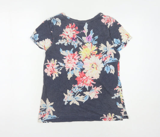 Womens UK Size 8 Joules Multicoloured 100% Cotton T-Shirt