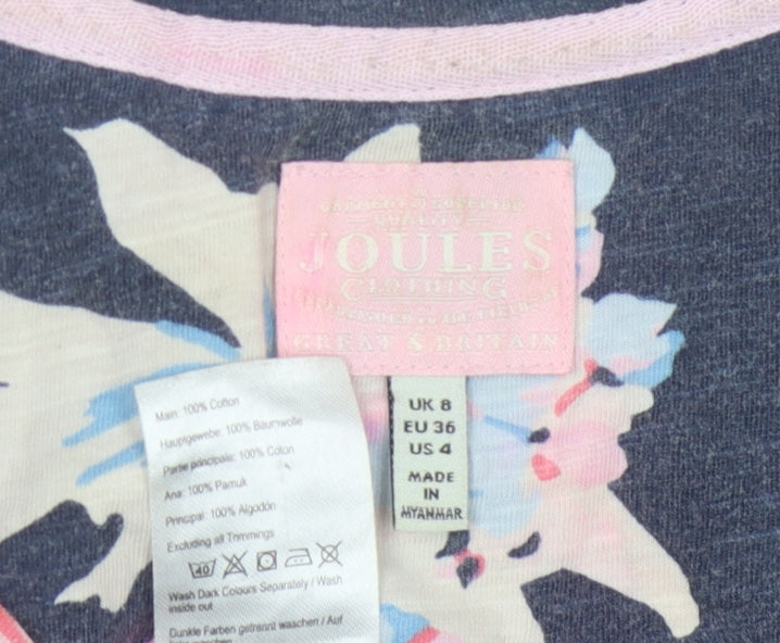 Joules Women’s Multicoloured Floral T-Shirt Size 8