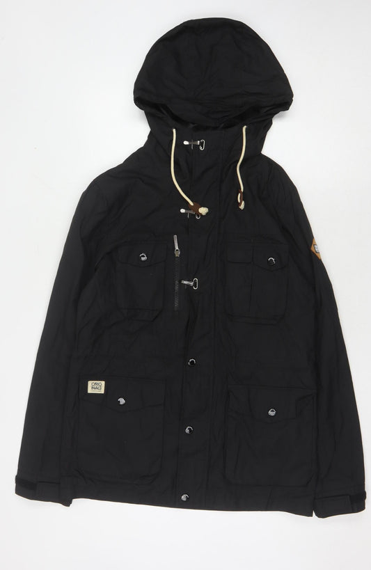 Jack & Jones Men's Black Parka Jacket Size S
