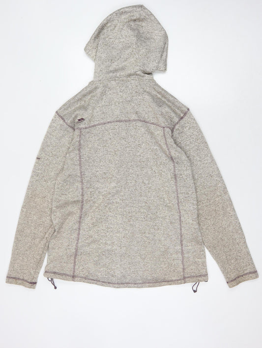 Trespass Women's Beige 3XL Mid-Length Hooded Jacket