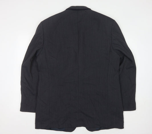 Marks and Spencer Men's Blue Wool Blazer, Size 44R Vintage