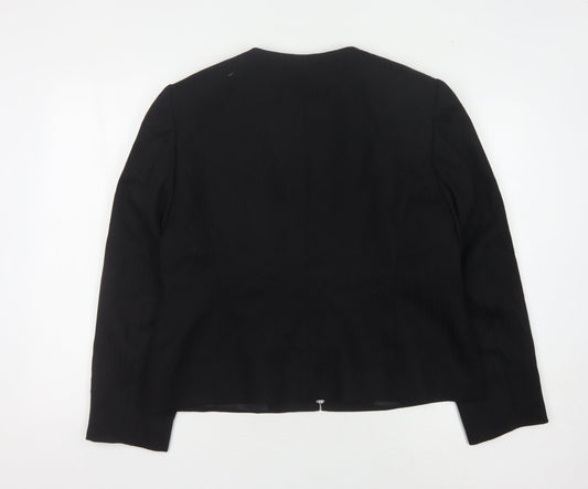 Minosa Women's Black Petite Blazer, Size 18, Classic Fit