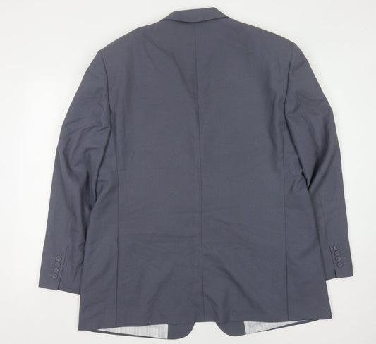 Greenwoods Men's Blue Blazer, 46, Regular Fit