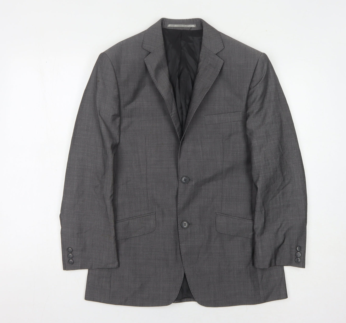 Lambretta Men's Grey Blazer, Size 36S, Wool Blend