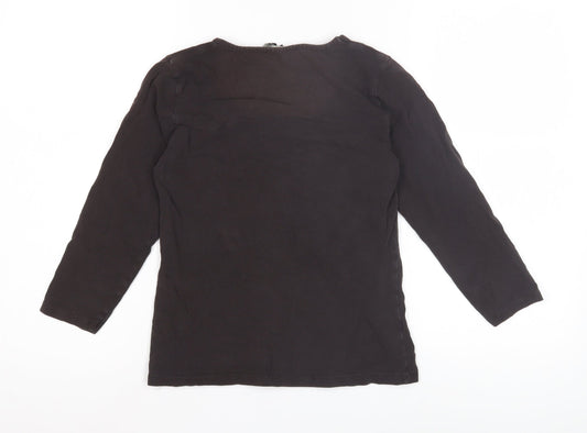 Hobbs Women's Black Long Sleeve T-Shirt S