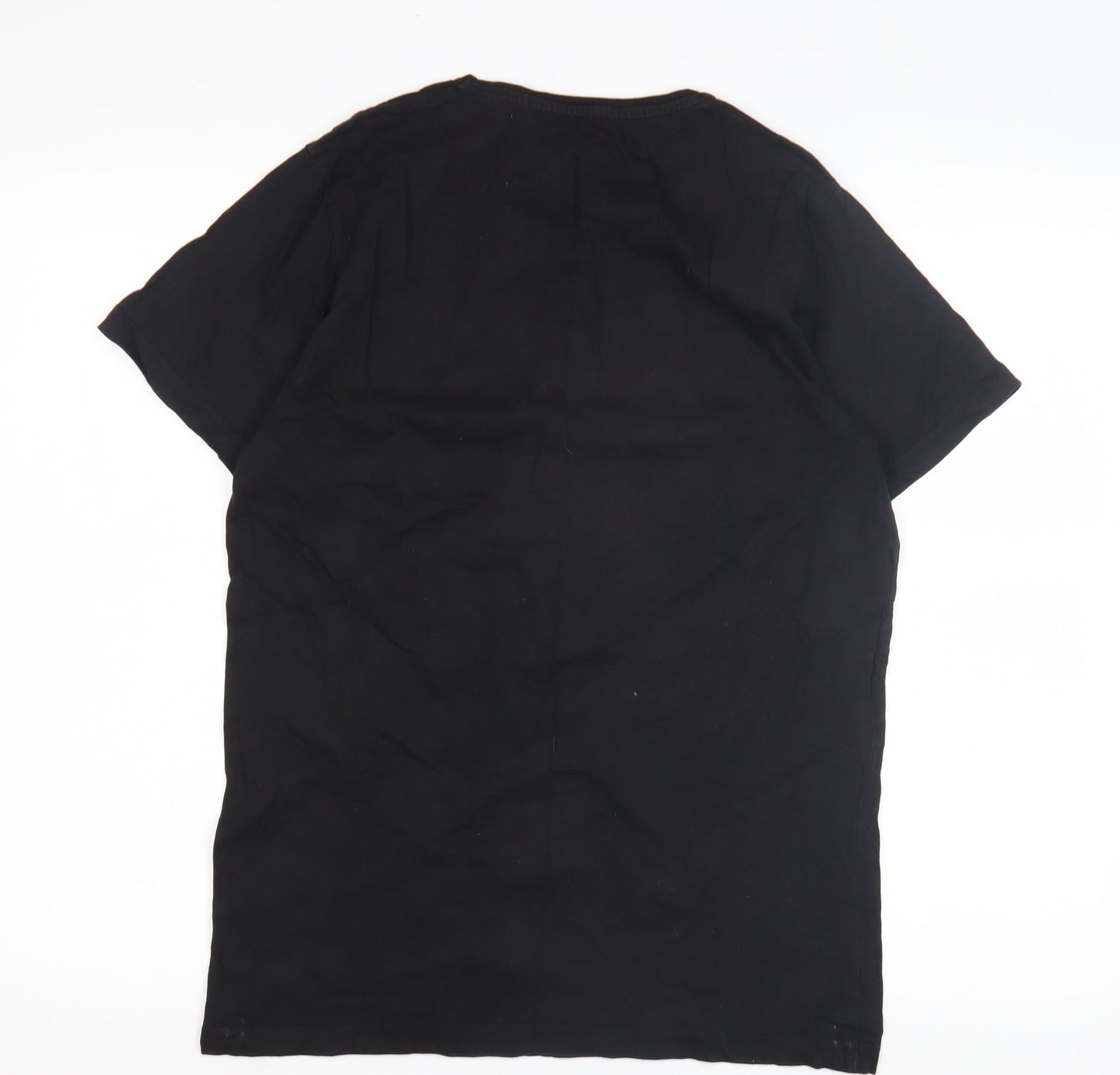 Jack & Jones Men's Black Graphic T-Shirt Size M