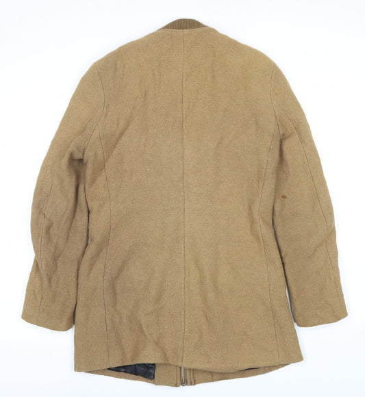 H&M Women's Brown Basic Jacket, Size 12, Mid-Length