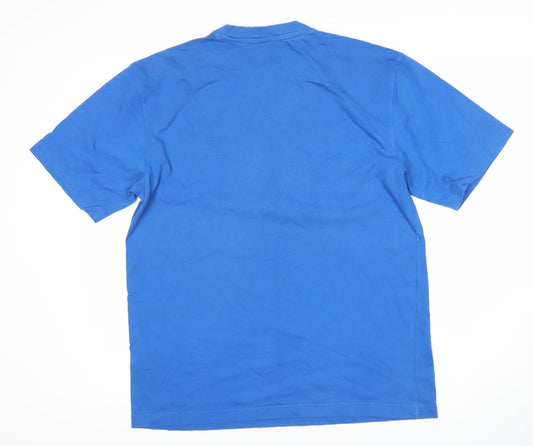 Reebok Men's Blue Crew Neck T-Shirt - M