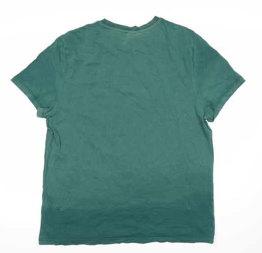 Disney Men's Green Mickey Mouse Graphic T-Shirt S