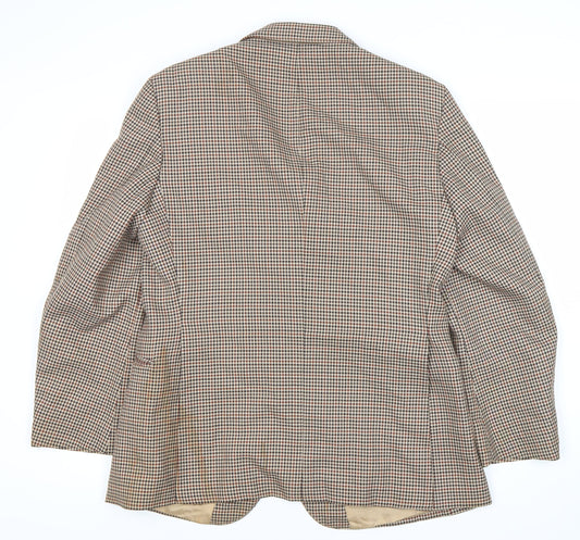 St Michael Men's Multicoloured Check Blazer Jacket