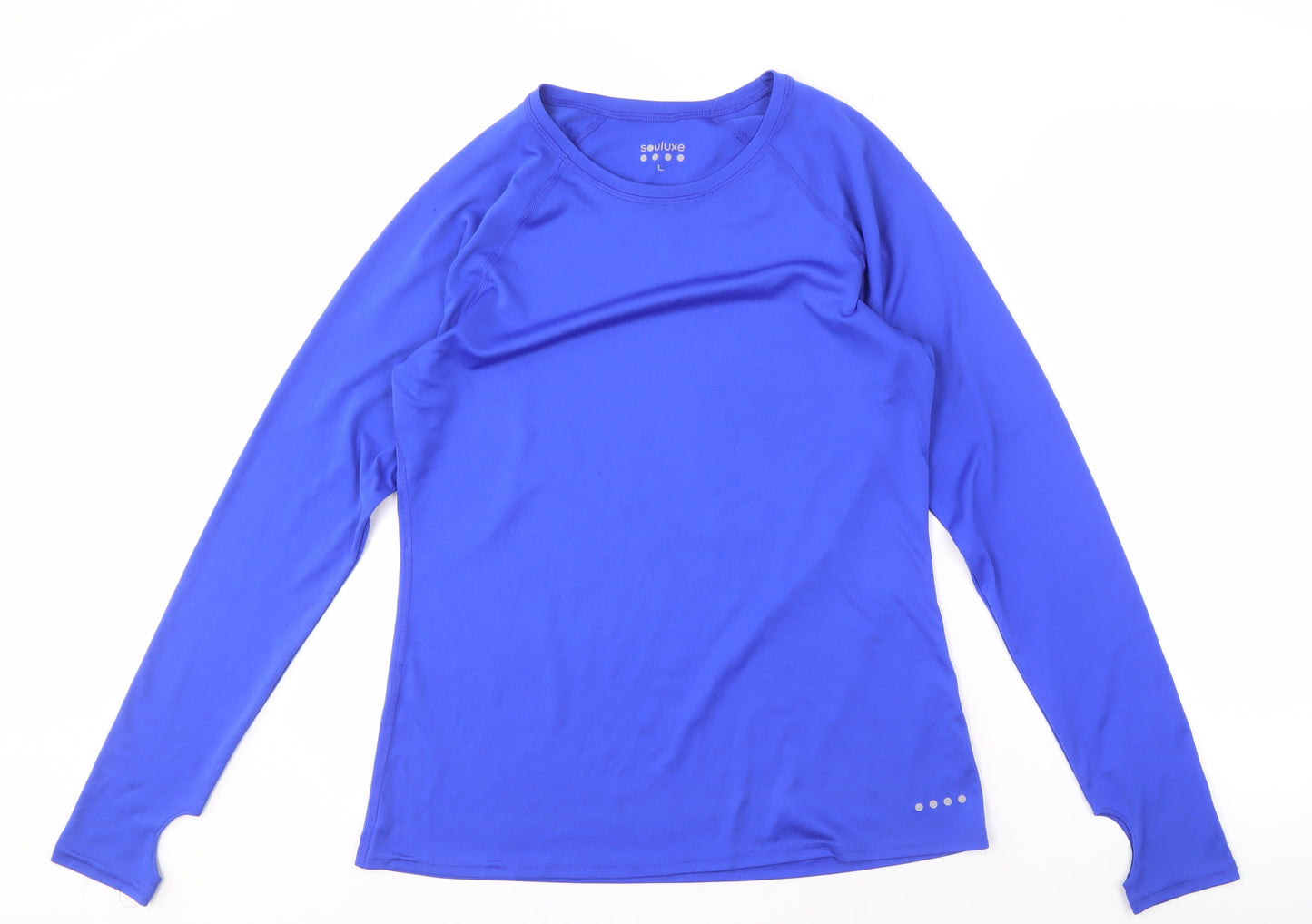 Souluxe Men's Blue Long Sleeve Activewear L