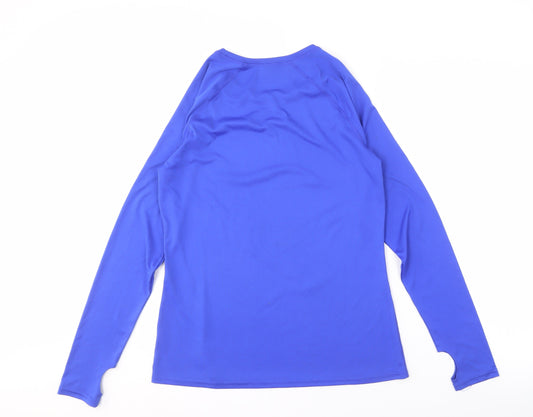 Souluxe Men's Blue Long Sleeve Activewear L