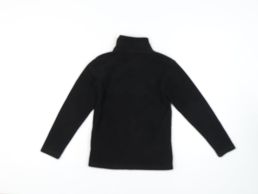 Gelert Boys' Black Fleece Jacket, Size 9-10, Full Zip Casual