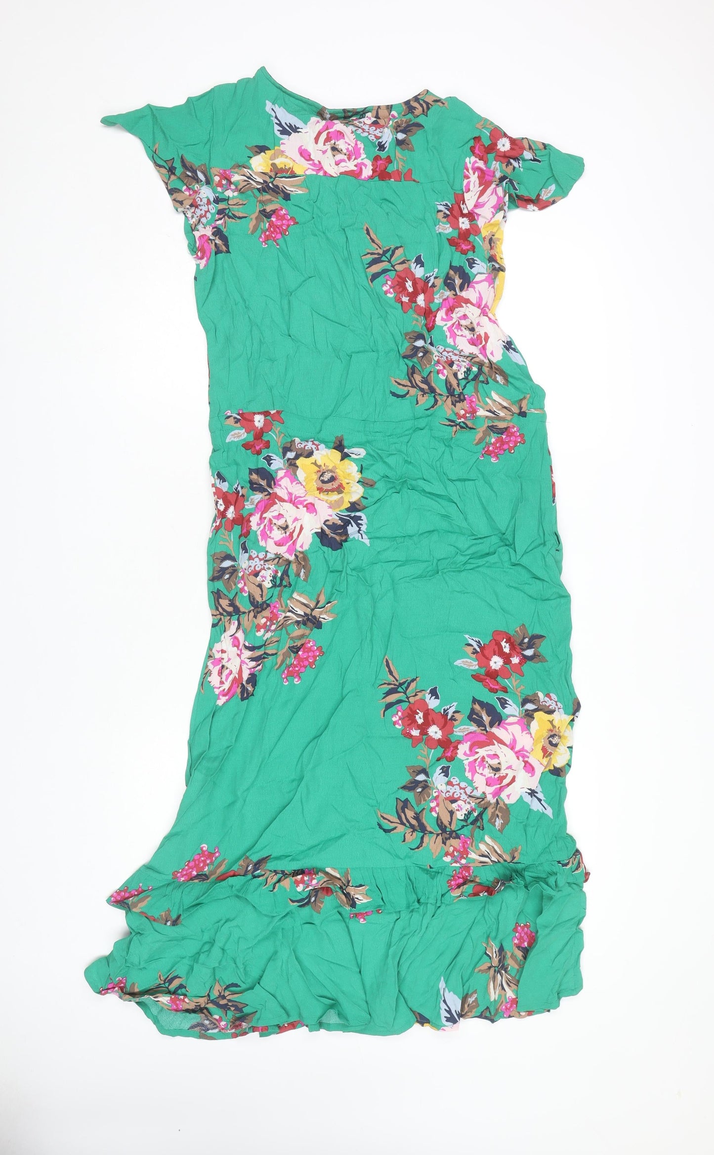 Joules Women’s Green Floral Dress Size 6