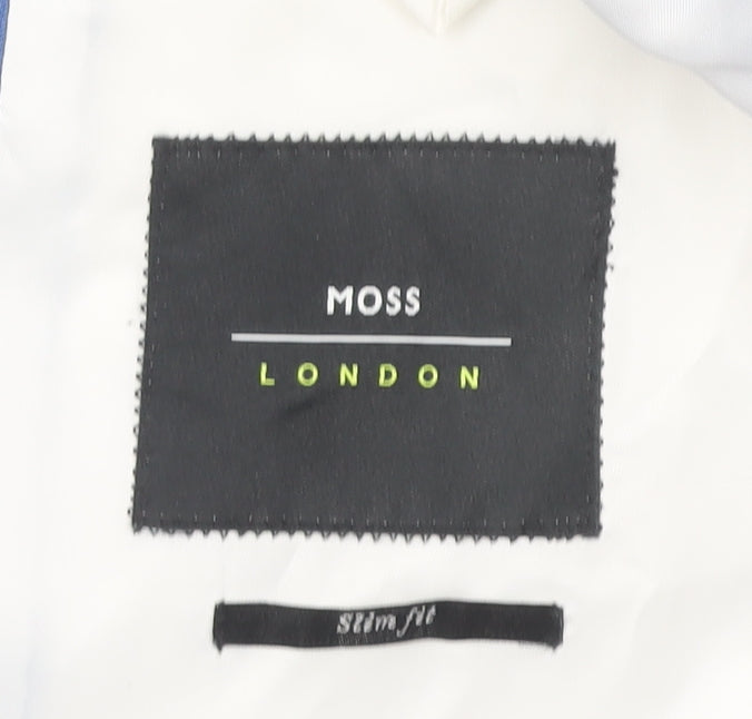 Moss London Slim Fit Blue Blazer for Men 36S