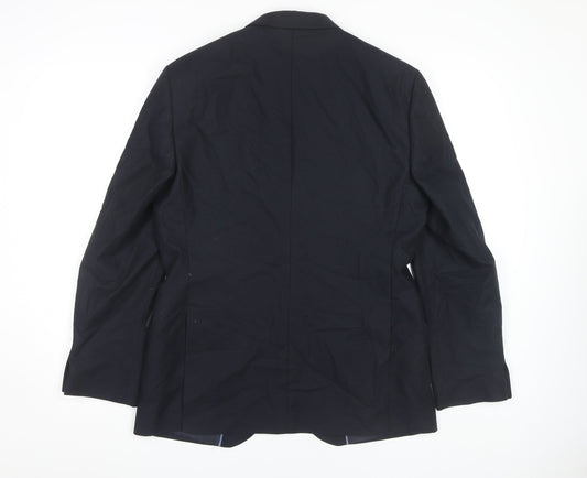 Marks and Spencer Men's Navy Blazer 40R Cotton