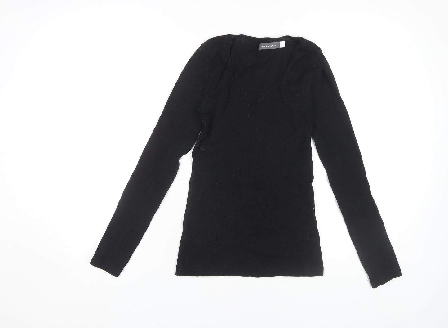 Mint Velvet Women's Black Long Sleeve T-Shirt - Size S