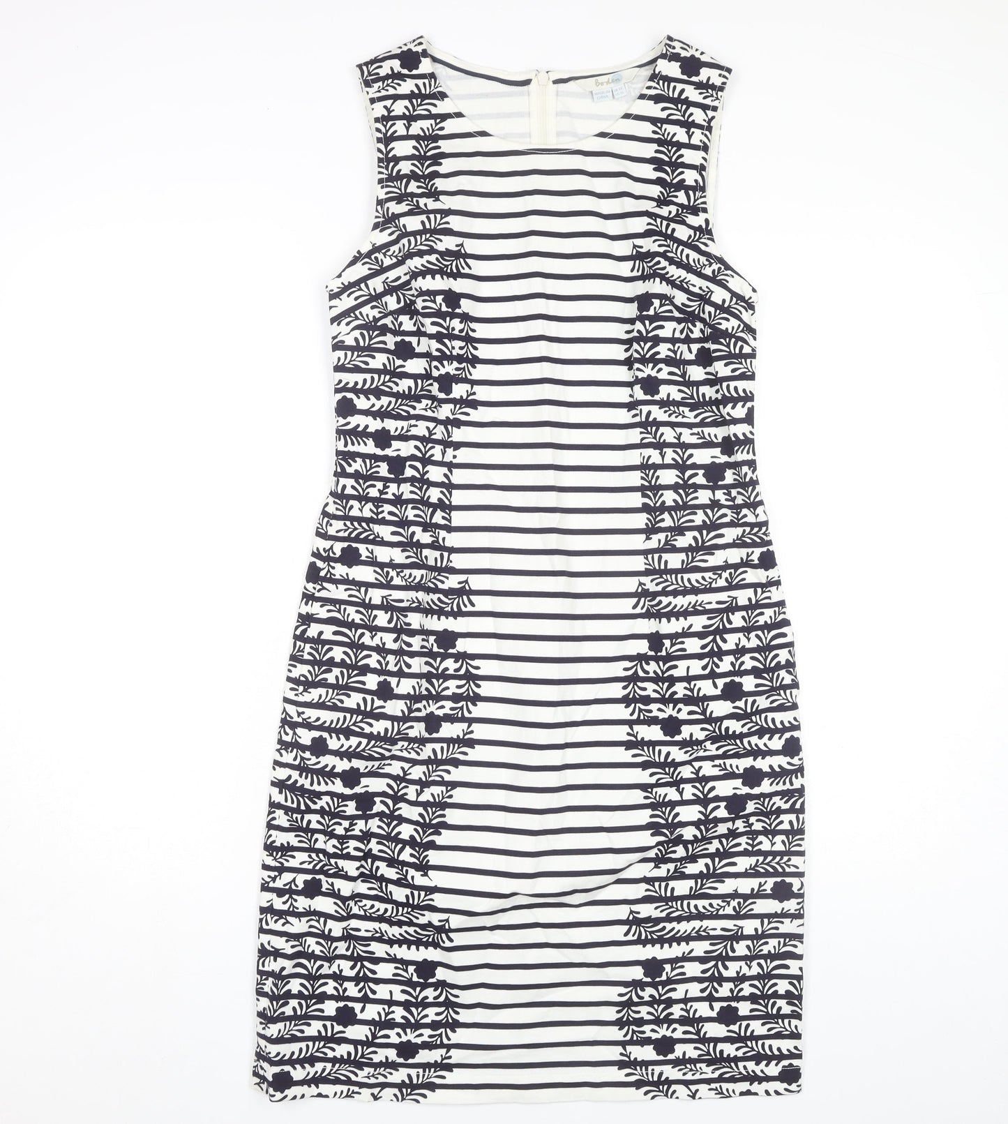 Boden Women's Multicoloured Striped Shift Dress Size 10
