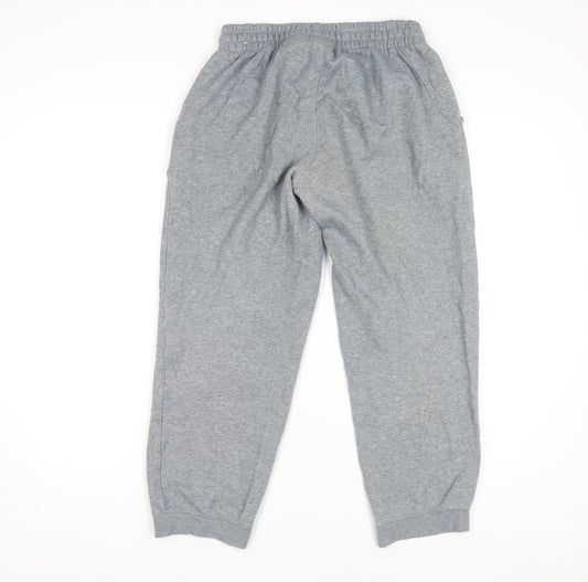 Nike Boys Grey Jogger Trousers Size L Casual Cotton