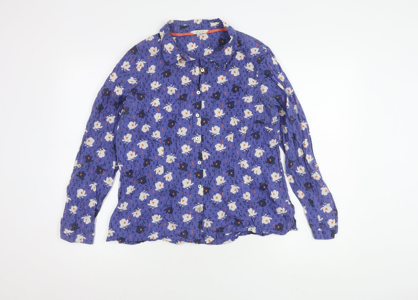 White Stuff Women's Floral Cotton Blouse UK 12