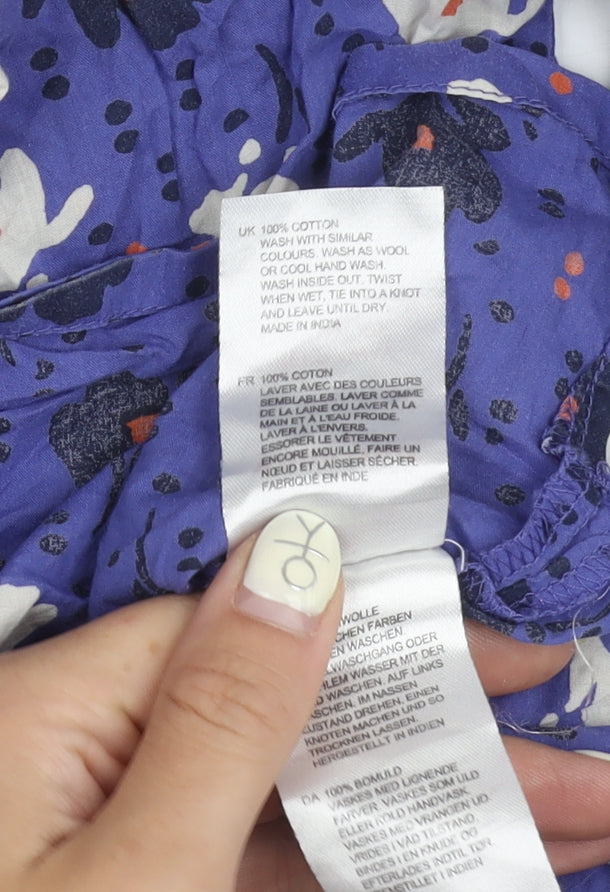 White Stuff Women's Floral Cotton Blouse UK 12