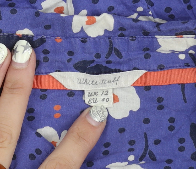 White Stuff Women's Floral Cotton Blouse UK 12