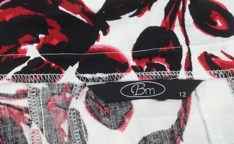 Close-up detail of Bm Women's Multicoloured Floral Skirt, size 12