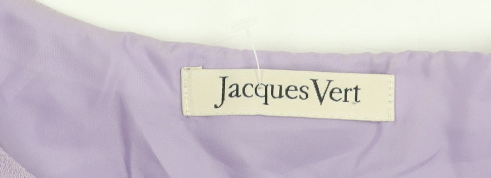 Additional view of Jacques Vert Women's Purple Short Sleeve Dress, size 12