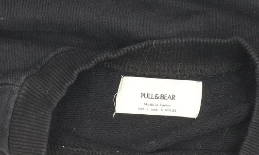 Pull&Bear Women's Black S Pullover Sweatshirt