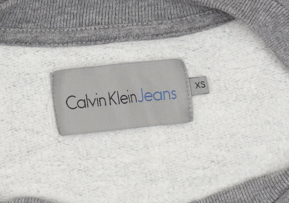 Calvin Klein Women's Grey XS Pullover Sweatshirt