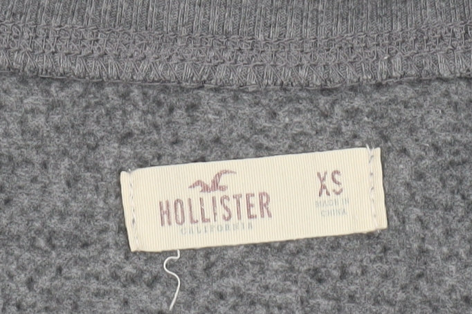 Hollister Women's Grey Pullover Sweatshirt XS