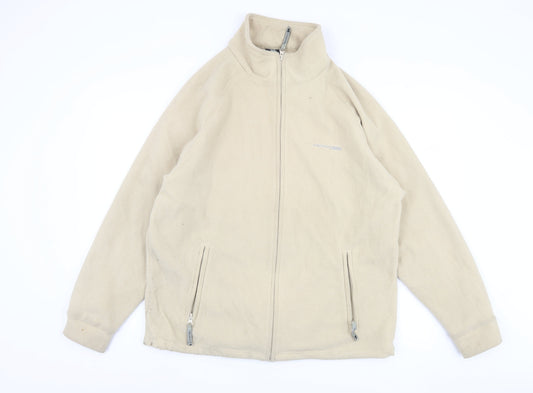 Trespass Men Beige Fleece Jacket, Medium, Casual Wear