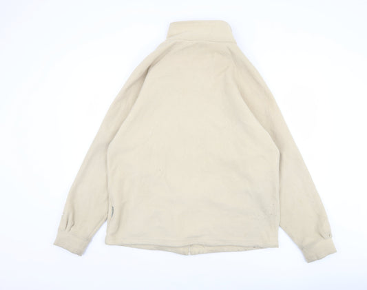 Trespass Men Beige Fleece Jacket, Medium, Casual Wear