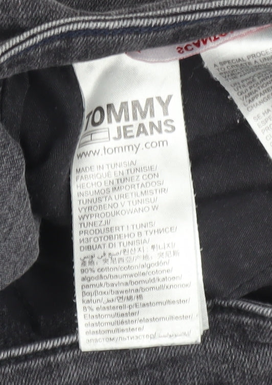 Tommy Jeans Men's Grey Straight Fit Denim Jeans