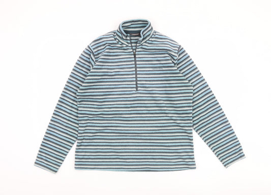 Craghoppers Women's Blue Striped Fleece Pullover, Size 16