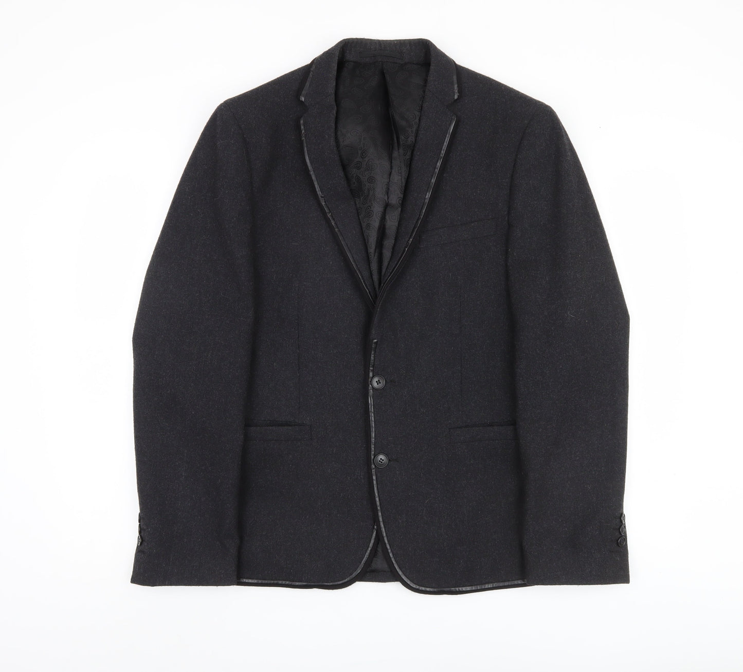 Jeff Banks Men's Black Slim Fit Blazer M