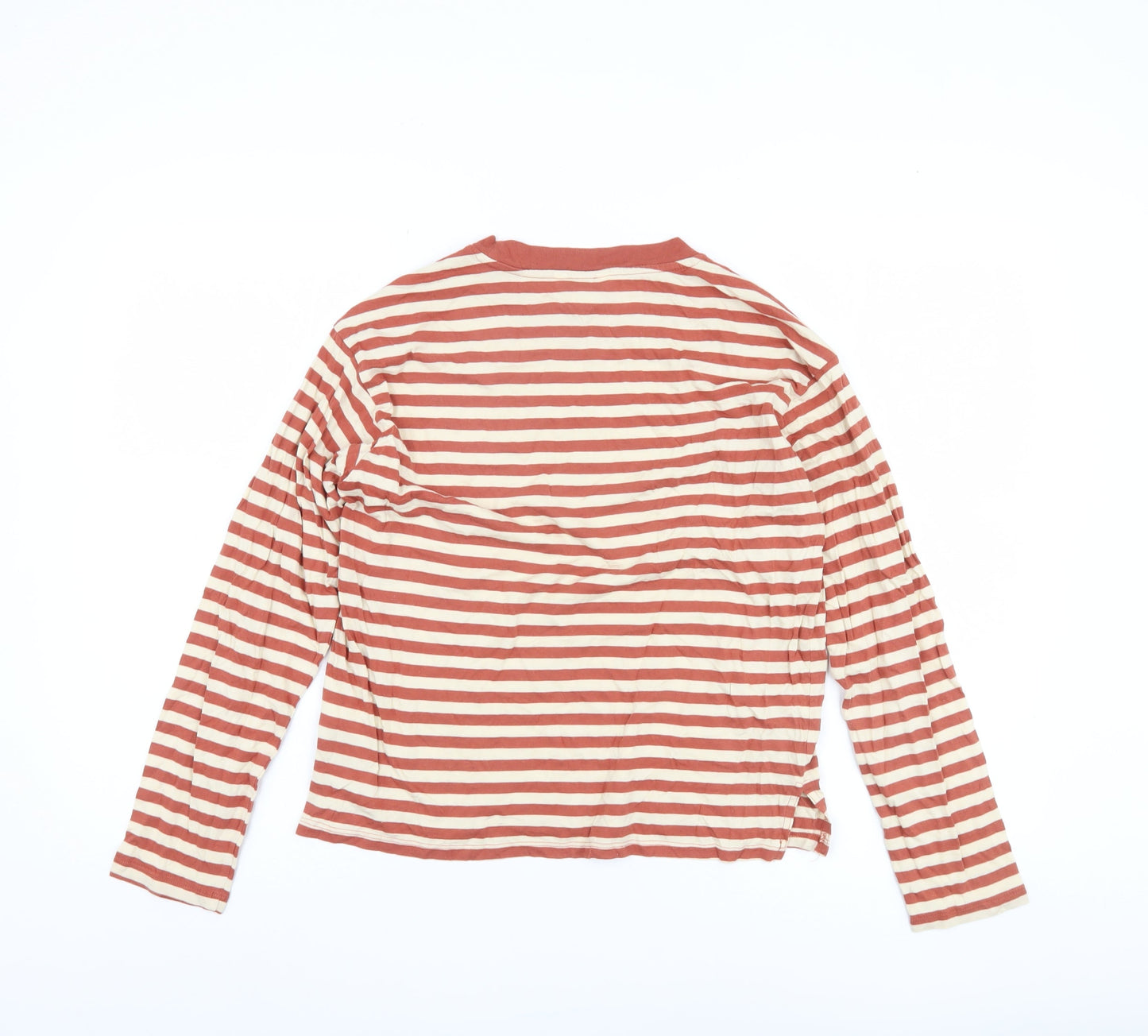 Monki Women's Striped Multicoloured T-Shirt, 2XS, Long Sleeve
