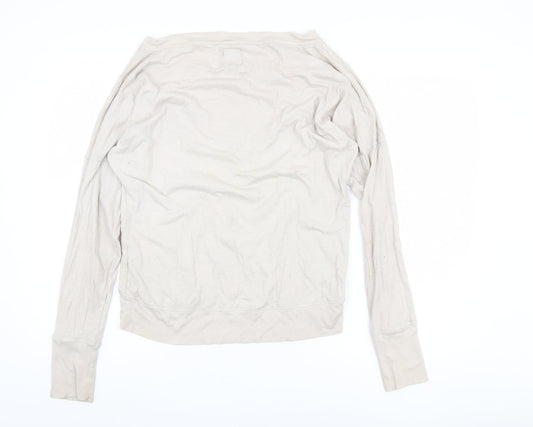 Superdry Women’s Beige Long Sleeve Top - Size S