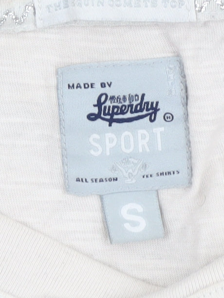 Superdry Women’s Beige Long Sleeve Top - Size S