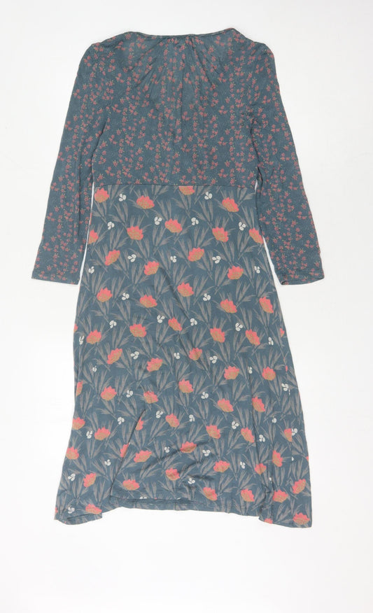 White Stuff Women's Multicoloured Floral Dress Size 10