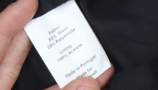 L.K. Bennett Women's Purple Wool Pencil Skirt Size 12