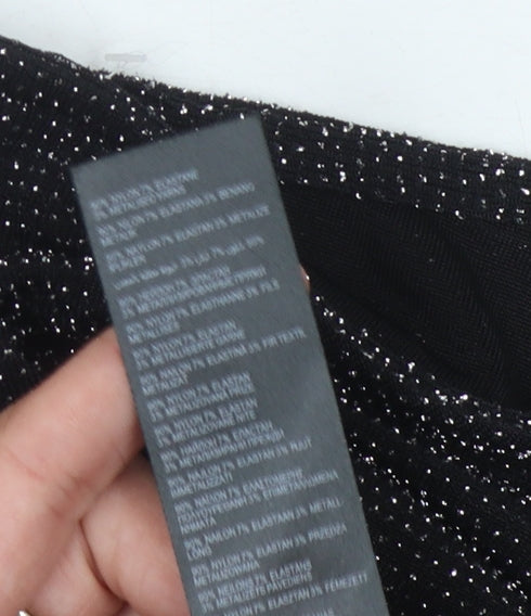 Brand and care label for Star by Julien Macdonald Black Knit Top Women, size 10