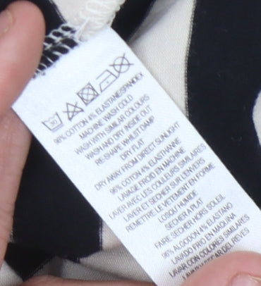 Brand and care label for French Connection Women's Multicoloured Striped Sheath Dress