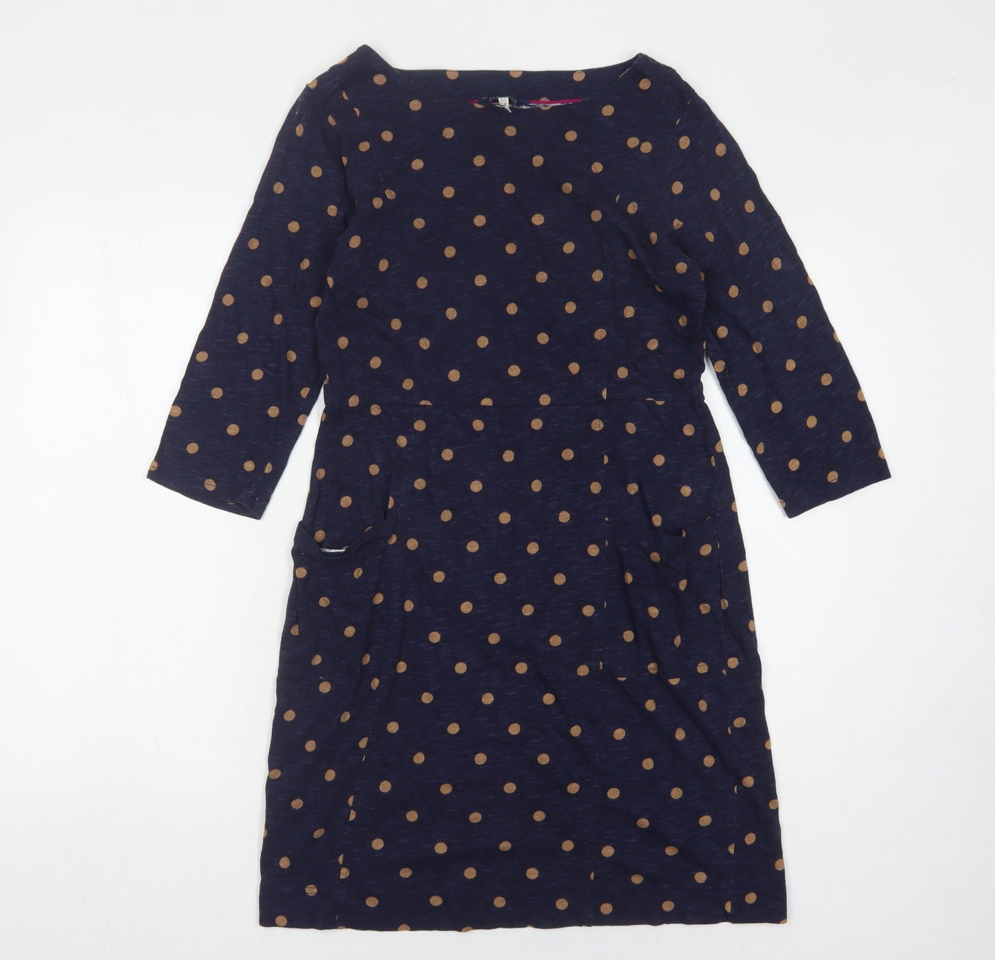 Joules Women's Blue Polka Dot Shift Dress, Size 10