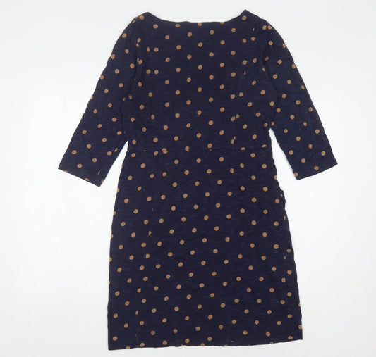 Joules Women's Blue Polka Dot Shift Dress, Size 10