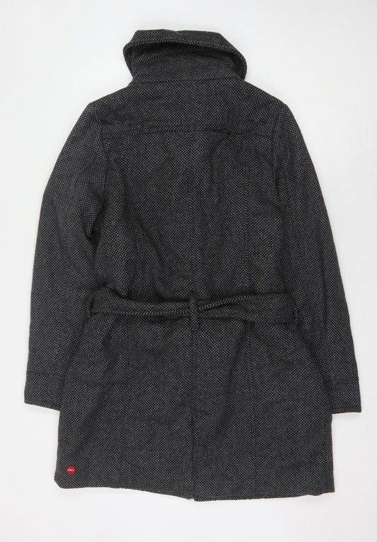 O'Neill Women's Black Mid-Length Belted Coat XL