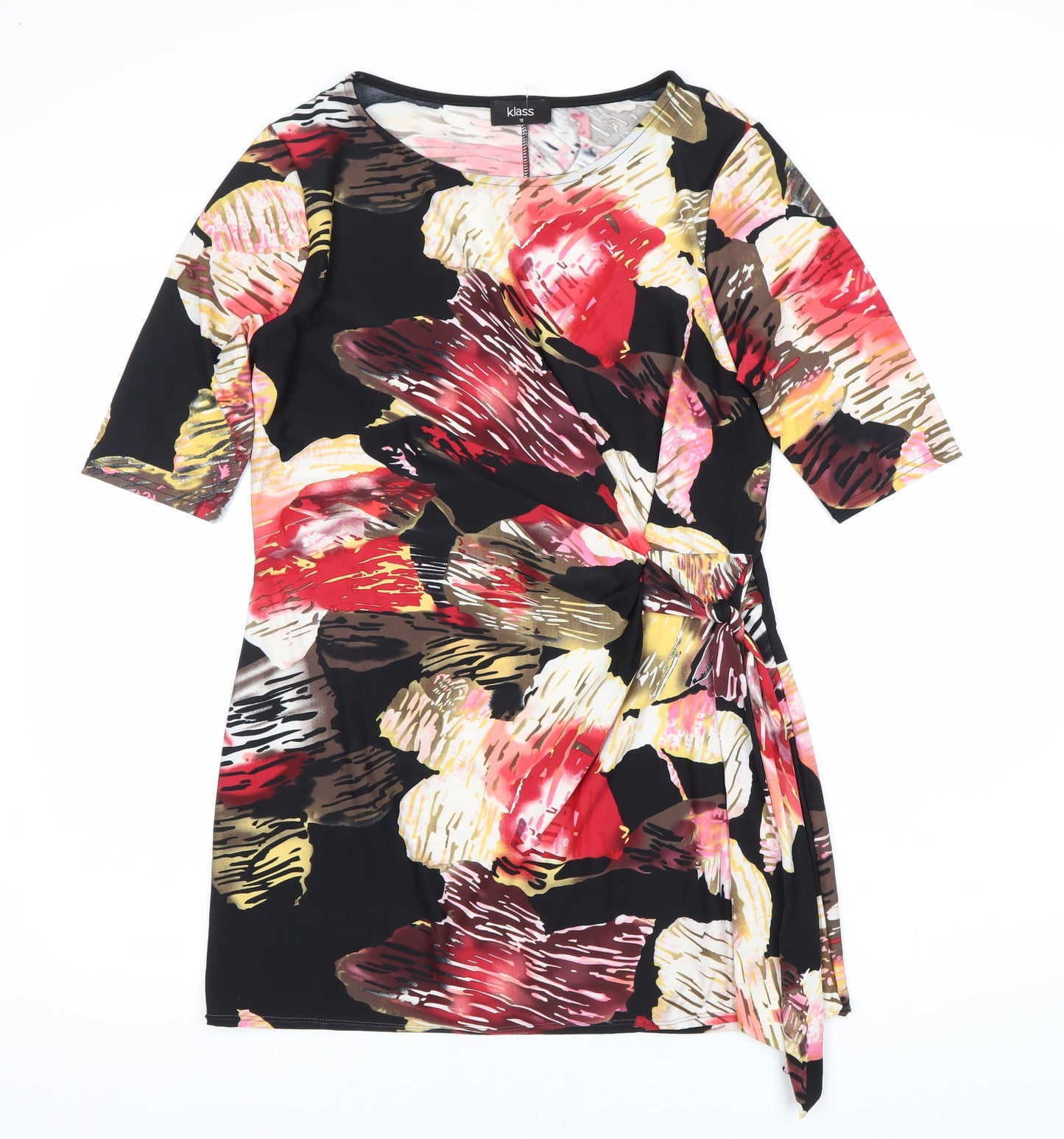 Klass Women's Multicoloured Wrap Blouse, Size 12