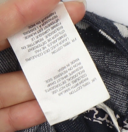 Womens UK Size 10 White Stuff Blue Cotton Blouse