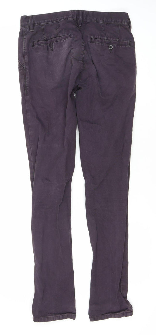 Topman Unisex Skinny Purple Chino Jeans Size 30